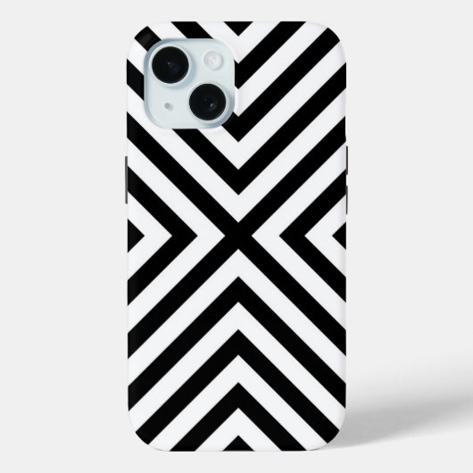 Modern Abstract Chevron Pattern Case-Mate iPhone Case (Achterkant)