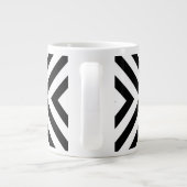Modern Abstract Chevron Pattern Grote Koffiekop (Achterkant)