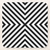 Modern Abstract Chevron Pattern Kartonnen Onderzetters (Voorkant)