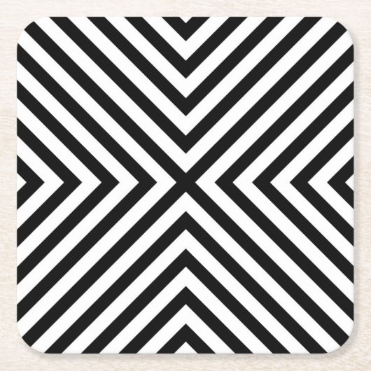 Modern Abstract Chevron Pattern Kartonnen Onderzetters (Voorkant)