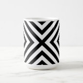 Modern Abstract Chevron Pattern Koffiemok (Center)