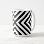 Modern Abstract Chevron Pattern Koffiemok (Voorkant rechts)