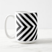 Modern Abstract Chevron Pattern Koffiemok (Links)