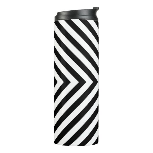 Modern Abstract Chevron Pattern Thermosbeker (Gedraaid links)