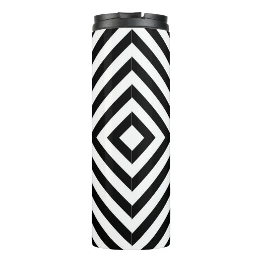 Modern Abstract Chevron Pattern Thermosbeker (Achterkant)