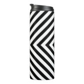 Modern Abstract Chevron Pattern Thermosbeker (Geroteerd rechts)