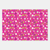 Modern Abstract Christmas Holiday Set of 3 Inpakpapier Vel (Voorkant 2)