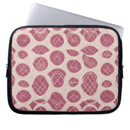 Modern Abstract Cirkelpatroon Laptop Sleeve
