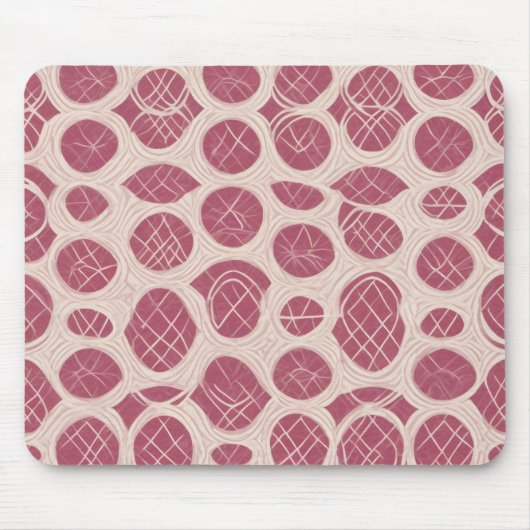 Modern Abstract Cirkelpatroon Muismat (Voorkant)