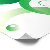 Modern Abstract Colorful Bubbles Geometric Pattern Poster (Hoek)