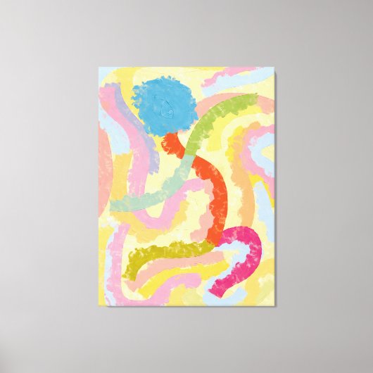 Modern Abstract Colorful Dance Canvas Afdruk (Voorkant)