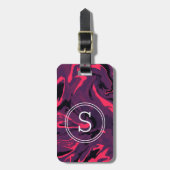 Modern Abstract Colorful Waves Background Bagagelabel (Voorkant verticaal)