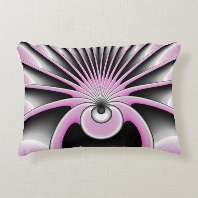 Modern Abstract Crazy Fractal Art Pattern Accent Kussen (Voorkant)