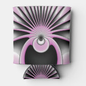 Modern Abstract Crazy Fractal Art Pattern Blikjeskoeler (Voorkant)