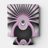 Modern Abstract Crazy Fractal Art Pattern Blikjeskoeler (Achterkant)