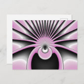 Modern Abstract Crazy Fractal Art Pattern Briefkaart (Voorkant / Achterkant)