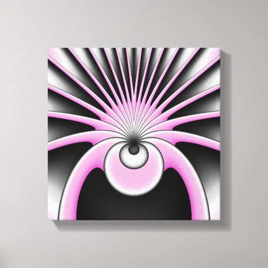 Modern Abstract Crazy Fractal Art Pattern Canvas Afdruk (Voorkant)