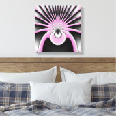 Modern Abstract Crazy Fractal Art Pattern Canvas Afdruk (Insitu (Slaapkamer))