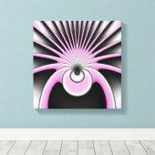 Modern Abstract Crazy Fractal Art Pattern Canvas Afdruk (Insitu (Houten vloer))