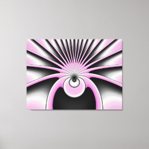 Modern Abstract Crazy Fractal Art Pattern Canvas Afdruk