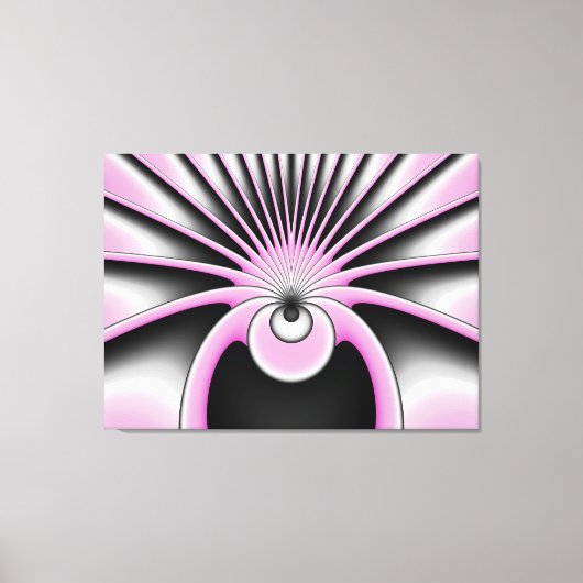 Modern Abstract Crazy Fractal Art Pattern Canvas Afdruk (Voorkant)