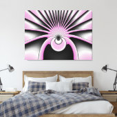 Modern Abstract Crazy Fractal Art Pattern Canvas Afdruk (Insitu (Slaapkamer))