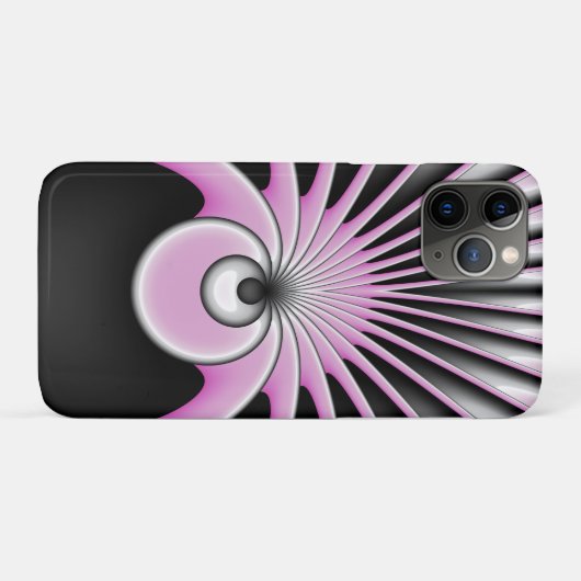 Modern Abstract Crazy Fractal Art Pattern Case-Mate iPhone Case (Achterkant (horizontaal))
