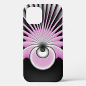 Modern Abstract Crazy Fractal Art Pattern Case-Mate iPhone Case (Achterkant)