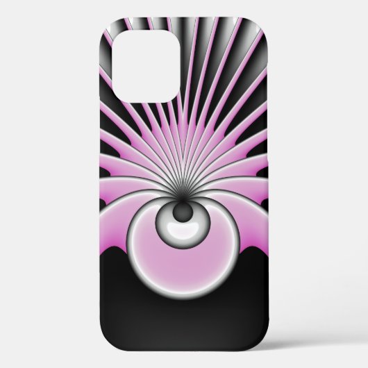 Modern Abstract Crazy Fractal Art Pattern Case-Mate iPhone Case (Achterkant)