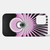Modern Abstract Crazy Fractal Art Pattern Case-Mate iPhone Case (Achterkant (horizontaal))