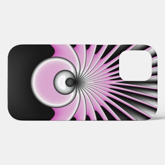 Modern Abstract Crazy Fractal Art Pattern Case-Mate iPhone Case (Achterkant (horizontaal))