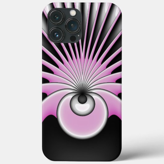 Modern Abstract Crazy Fractal Art Pattern Case-Mate iPhone Case (Achterkant)