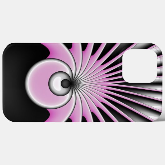 Modern Abstract Crazy Fractal Art Pattern Case-Mate iPhone Case (Achterkant (horizontaal))