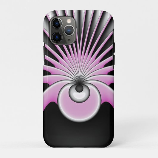 Modern Abstract Crazy Fractal Art Pattern Case-Mate iPhone Case (Achterkant)