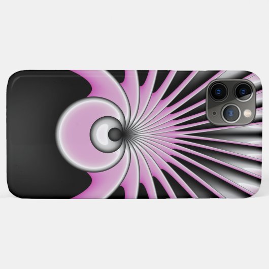 Modern Abstract Crazy Fractal Art Pattern Case-Mate iPhone Case (Achterkant (horizontaal))