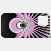 Modern Abstract Crazy Fractal Art Pattern Case-Mate iPhone Case (Achterkant (horizontaal))
