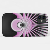 Modern Abstract Crazy Fractal Art Pattern Case-Mate iPhone Case (Achterkant (horizontaal))