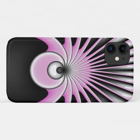 Modern Abstract Crazy Fractal Art Pattern Case-Mate iPhone Case (Achterkant (horizontaal))