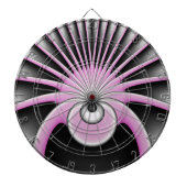Modern Abstract Crazy Fractal Art Pattern Dartbord (Voorkant)