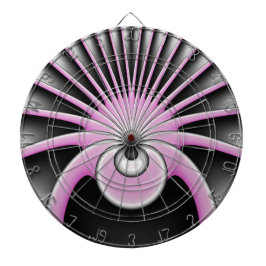 Modern Abstract Crazy Fractal Art Pattern Dartbord