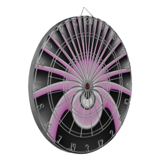 Modern Abstract Crazy Fractal Art Pattern Dartbord (Voorkant Links)