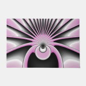 Modern Abstract Crazy Fractal Art Pattern Deurmat (Voorkant)