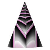 Modern Abstract Crazy Fractal Art Pattern Feesthoedjes (Achterkant)