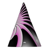 Modern Abstract Crazy Fractal Art Pattern Feesthoedjes (Rechts)