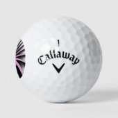 Modern Abstract Crazy Fractal Art Pattern Golfballen (Logo)
