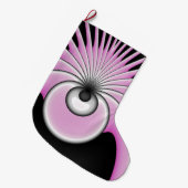 Modern Abstract Crazy Fractal Art Pattern Grote Kerstsok (Voorkant (Hangend))