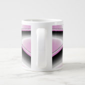Modern Abstract Crazy Fractal Art Pattern Grote Koffiekop (Achterkant)