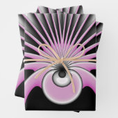 Modern Abstract Crazy Fractal Art Pattern Inpakpapier Vel (In situ)