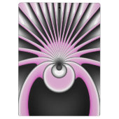 Modern Abstract Crazy Fractal Art Pattern Klembord (Achterkant)