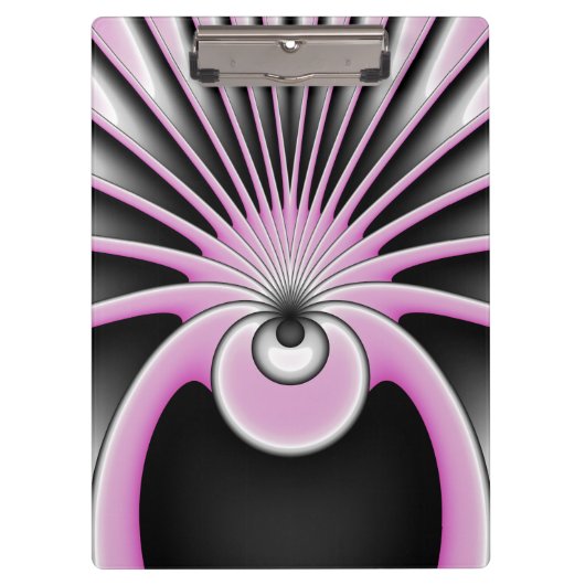 Modern Abstract Crazy Fractal Art Pattern Klembord (Voorkant)